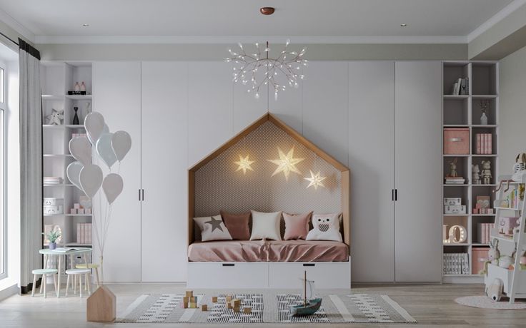 Modern Playful Kids Room Interior Design by Houseway