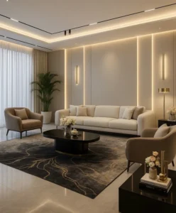Modern Living Room Interior Design by Houseway