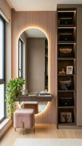 Minimal Contemporary Vanity and Dressing Corner Interior Design by Houseway